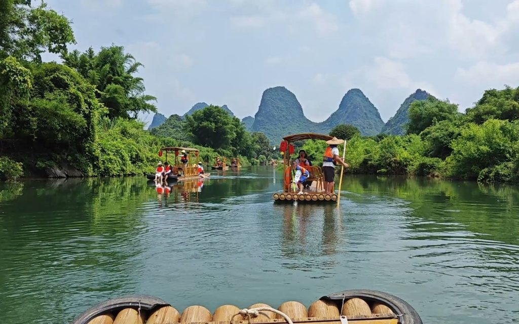 Bamboo Rafting on the Yulong River